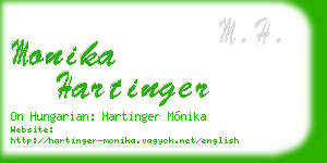 monika hartinger business card