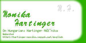 monika hartinger business card